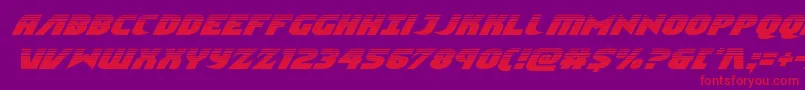 Ninjagardenhalfital Font – Red Fonts on Purple Background