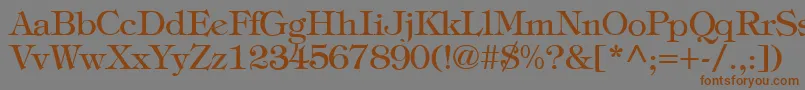 More about TiffanyNormal Font TiffanyNormal Font – Brown Fonts on Gray Background