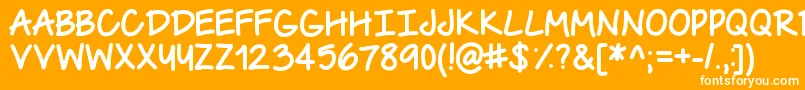 TheUrbanWay Font – White Fonts on Orange Background