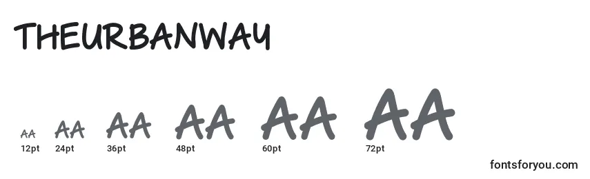 TheUrbanWay Font Sizes