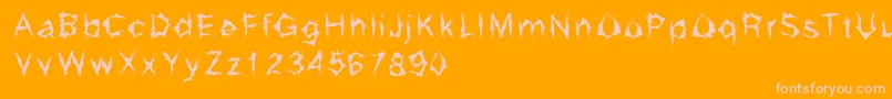 Grumna Font – Pink Fonts on Orange Background