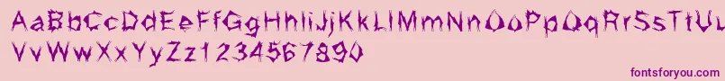 Grumna Font – Purple Fonts on Pink Background