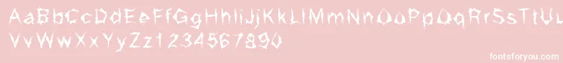 Grumna Font – White Fonts on Pink Background