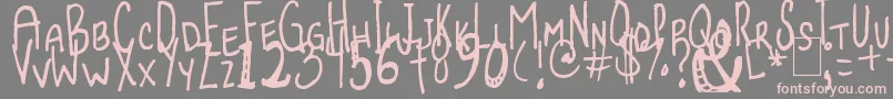 JollyBeggar Font – Pink Fonts on Gray Background