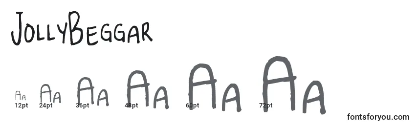 JollyBeggar Font Sizes