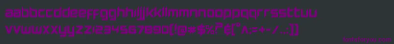 Шрифт Hollowpoint – фиолетовые шрифты на чёрном фоне