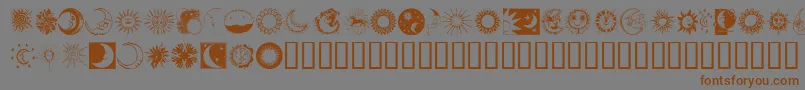 More about Sunandmoon Font Sunandmoon Font – Brown Fonts on Gray Background