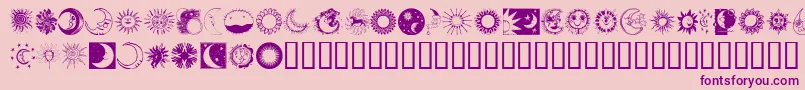 Más sobre la fuente Sunandmoon fuente Sunandmoon – Fuentes Moradas Sobre Fondo Rosa