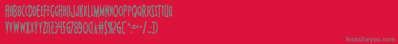 Wolfsbane2cond Font – Gray Fonts on Red Background