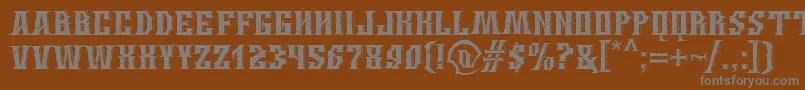 WingsOfDarkness Font – Gray Fonts on Brown Background