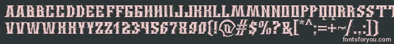 WingsOfDarkness Font – Pink Fonts on Black Background