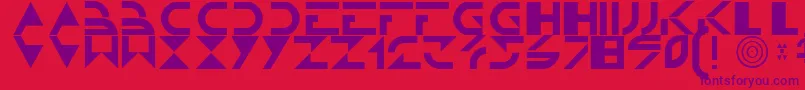 fuente Tron – Fuentes Moradas Sobre Fondo Rojo