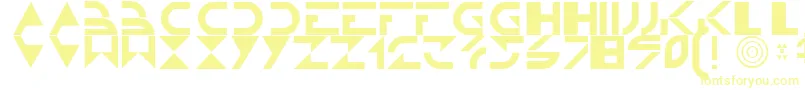 Шрифт Tron – жёлтые шрифты