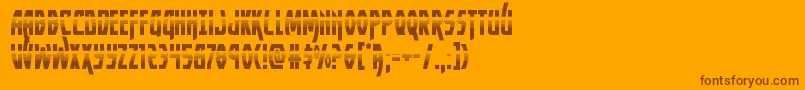 Yankeeclipperhalf Font – Brown Fonts on Orange Background