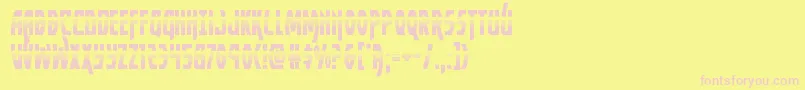 Yankeeclipperhalf Font – Pink Fonts on Yellow Background