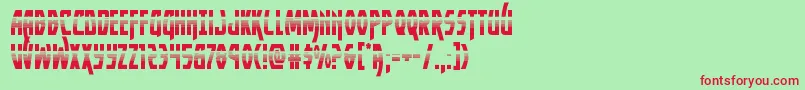 Yankeeclipperhalf Font – Red Fonts on Green Background