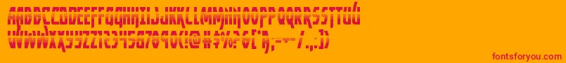 Yankeeclipperhalf Font – Red Fonts on Orange Background