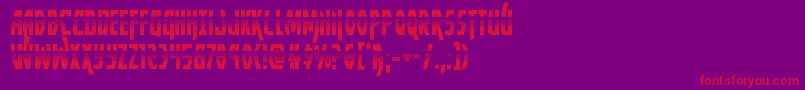 Yankeeclipperhalf Font – Red Fonts on Purple Background