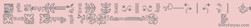 More about AuriolFlowers2 Font AuriolFlowers2 Font – Gray Fonts on Pink Background