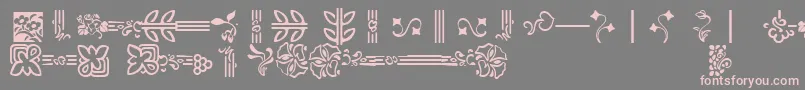 More about AuriolFlowers2 Font AuriolFlowers2 Font – Pink Fonts on Gray Background