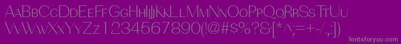 PassionsanspdbcLightsmallc Font – Gray Fonts on Purple Background