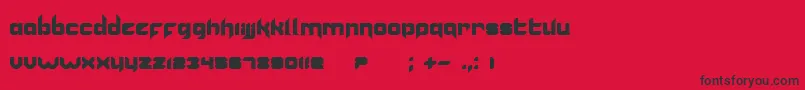 Vannoidyk Font – Black Fonts on Red Background