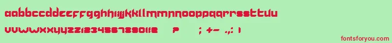 Vannoidyk Font – Red Fonts on Green Background