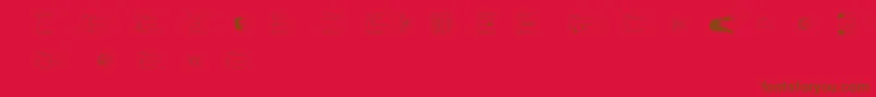 CreateACartoonMaleBasicKit Font – Brown Fonts on Red Background