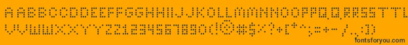 Bright Font – Black Fonts on Orange Background