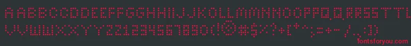 Bright Font – Red Fonts on Black Background
