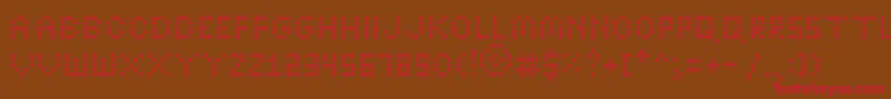 Bright Font – Red Fonts on Brown Background