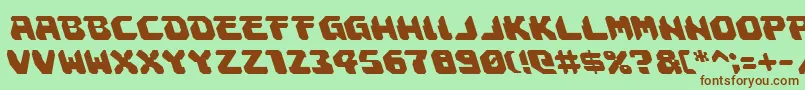 Astropolisleft Font – Brown Fonts on Green Background