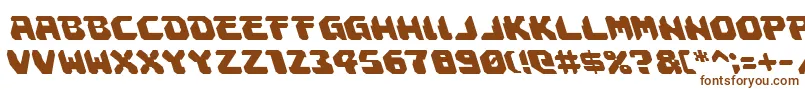 Astropolisleft-fontti – ruskeat fontit valkoisella taustalla