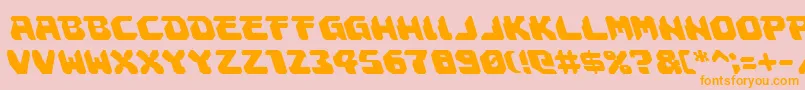 Astropolisleft Font – Orange Fonts on Pink Background