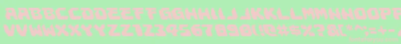 Czcionka Astropolisleft – różowe czcionki na zielonym tle