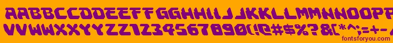 Шрифт Astropolisleft – фиолетовые шрифты на оранжевом фоне