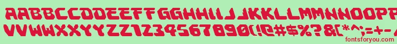 Astropolisleft Font – Red Fonts on Green Background