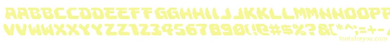 Astropolisleft-Schriftart – Gelbe Schriften