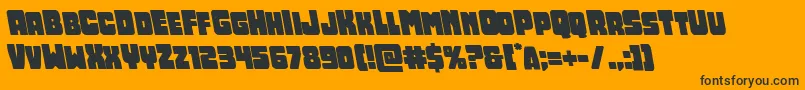 Opusmundileft Font – Black Fonts on Orange Background