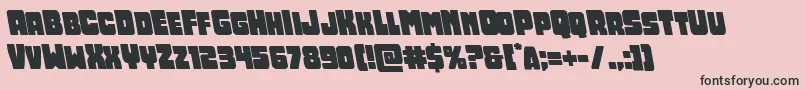 Opusmundileft Font – Black Fonts on Pink Background