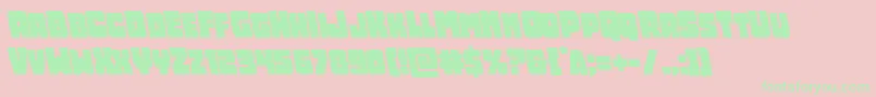 Opusmundileft Font – Green Fonts on Pink Background