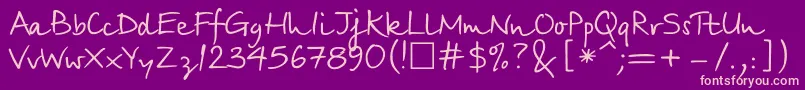 More about BirchcttNormal Font BirchcttNormal Font – Pink Fonts on Purple Background