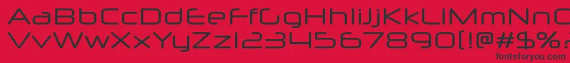 Neuropolx Font – Black Fonts on Red Background