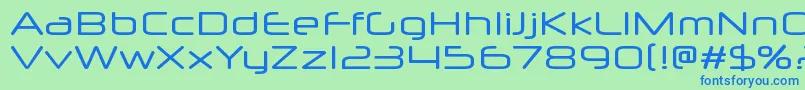 Neuropolx Font – Blue Fonts on Green Background