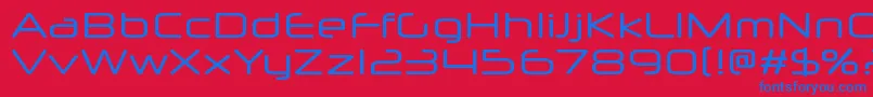 Neuropolx Font – Blue Fonts on Red Background