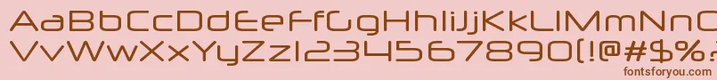 Neuropolx Font – Brown Fonts on Pink Background