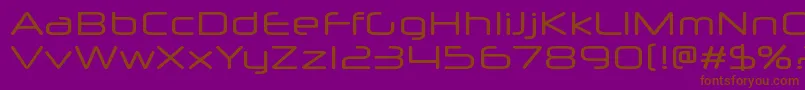 Neuropolx Font – Brown Fonts on Purple Background