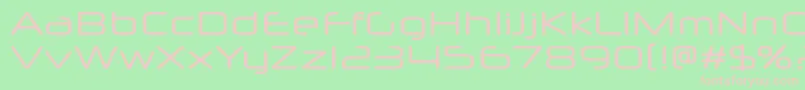 Neuropolx Font – Pink Fonts on Green Background