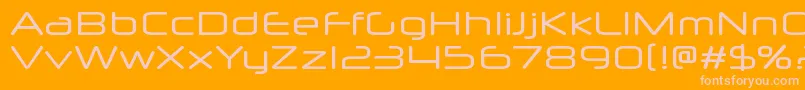 Neuropolx Font – Pink Fonts on Orange Background