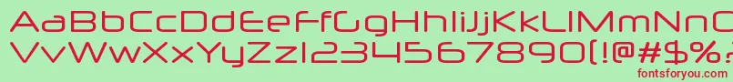 Neuropolx Font – Red Fonts on Green Background